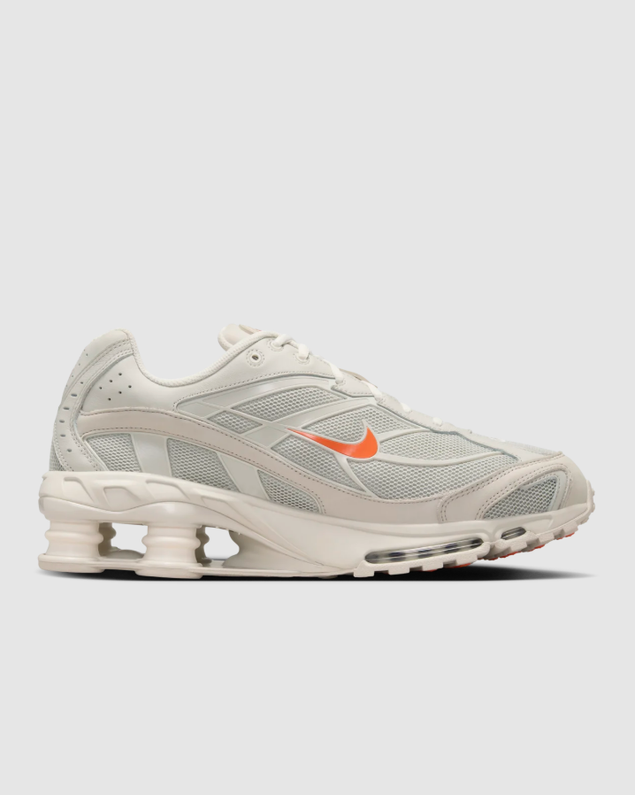 Tênis NK Shox Ride 2 Light Bone and Turf Orange