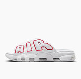 Chinelo NK Air Uptempo Branco e Vermelho