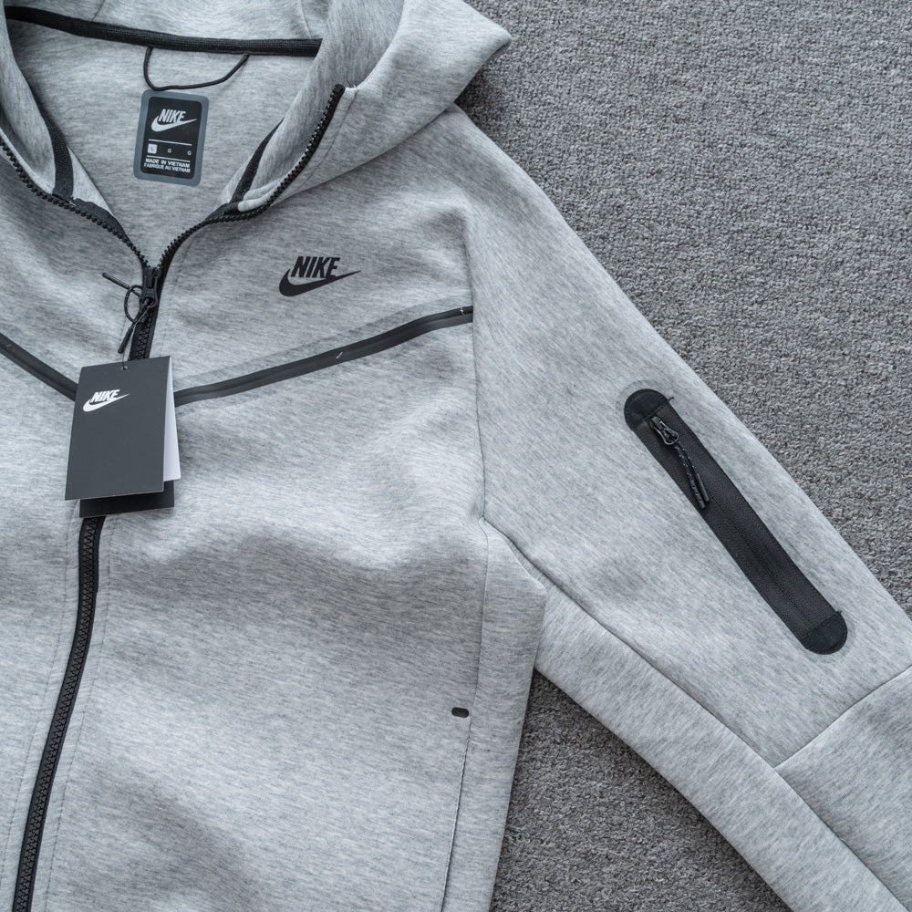 Jaqueta NK Tech Fleece Cinza