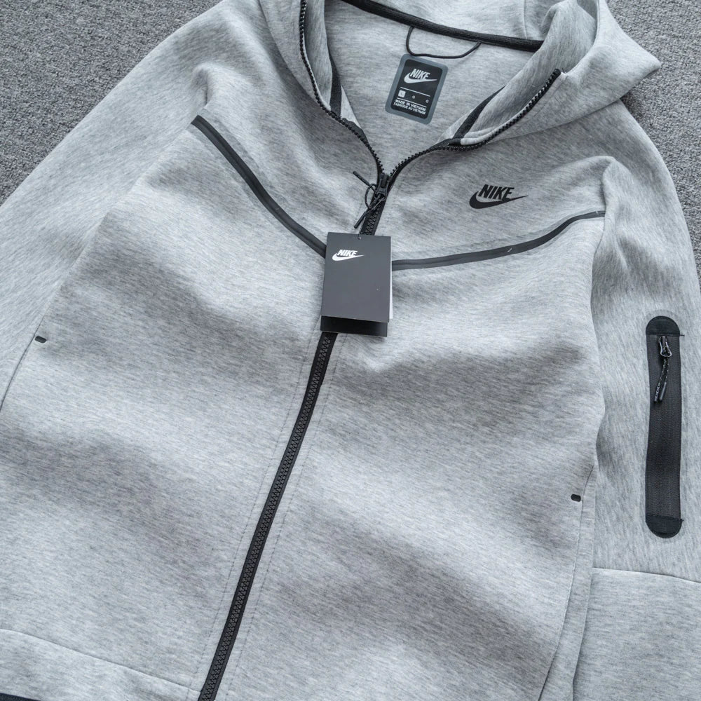 Jaqueta NK Tech Fleece Cinza