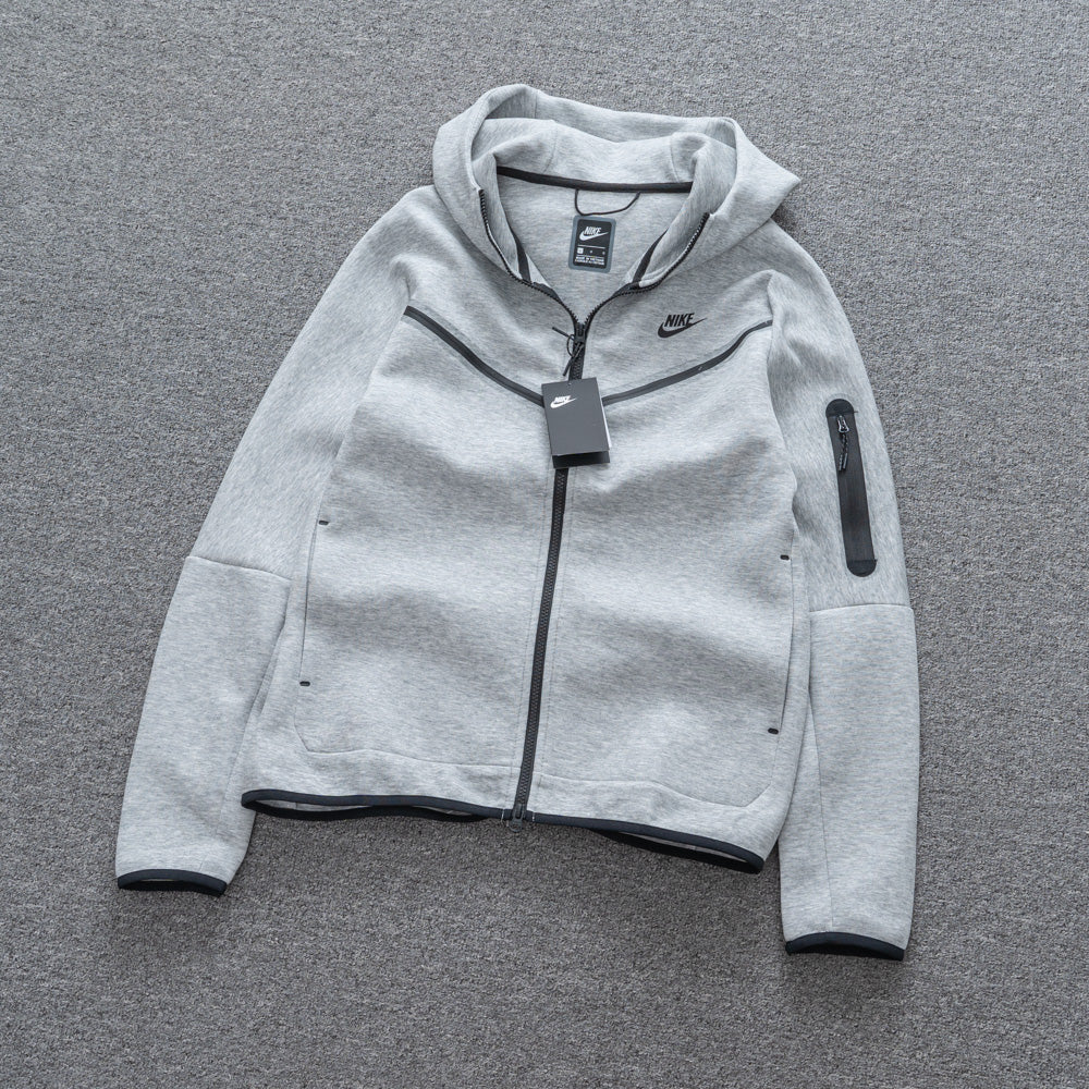 Jaqueta NK Tech Fleece Cinza